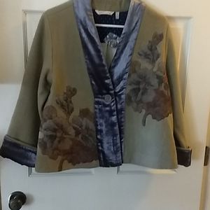 Kimono short jacket, floral motif,